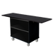 Forbes Industries Coffee/Beverage Cart w/ (2) Shelves & (2) Drop Leaves - Laminate, Black (4792-EN)-cityfoodequipment.com