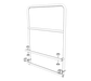 Forbes Industries Steel Guard Rail - 3'L x 42"H, Black (4180-3)-cityfoodequipment.com