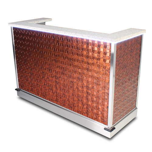 Forbes Industries 72" Portable Bar w/ Avonite Countertop - 31 1/2"D x 48 1/4"H (4866L-6-AVONITE)-cityfoodequipment.com