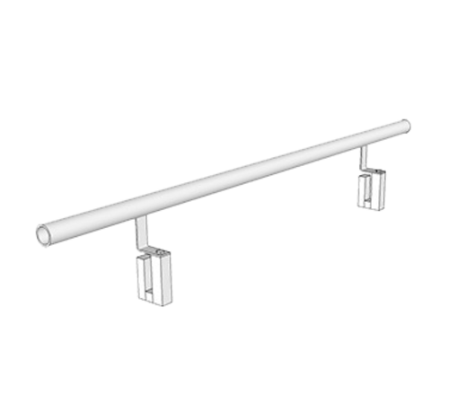 Forbes Industries 4 ft Chair/Table Stops - Steel, Black (4185-4)-cityfoodequipment.com