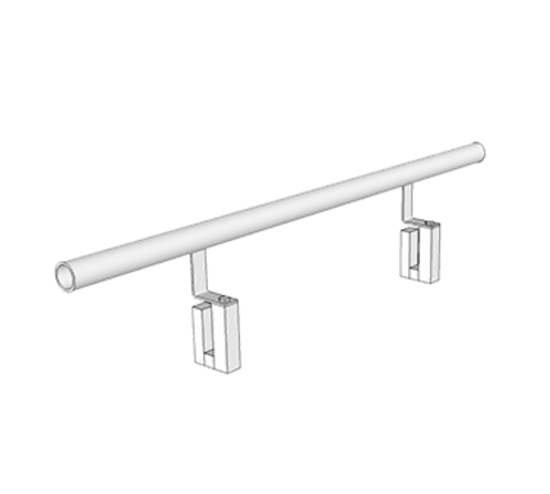 Forbes Industries 3 ft Chair/Table Stops - Steel, Black (4185-3)-cityfoodequipment.com