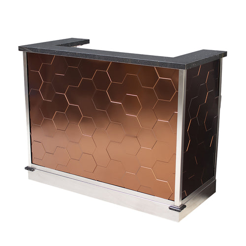 Forbes Industries 60" Portable Bar w/ Avonite Countertop - 31 1/2"D x 48 1/4"H (4866-5-AVONITE)-cityfoodequipment.com
