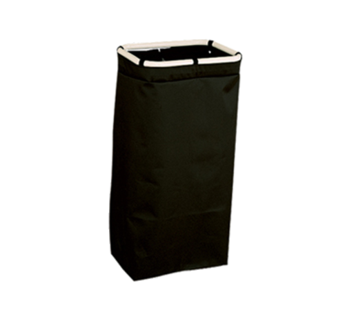 Forbes Industries Housekeeping Bag w/ Loops & Snaps - 18"W x 12"D x 36"L, Poly Vinyl, Black (42-E)-cityfoodequipment.com
