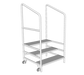 Forbes Industries Stage Stairs w/ (3) Carpeted Treads & 42"H Guard Rails for 24" to 32"H Stages (4193-42)-cityfoodequipment.com