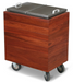Forbes Industries Insulated Ice Restocking Cart w/ Drain - 27"L x 19"W x 37 1/2"H, Hardwood (4426)-cityfoodequipment.com