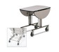 Forbes Industries Oval Room Service Table w/ (2) Bi Fold Drop Leaves - 36"L x 43"W, Laminate/Stainless Steel (4959-WDS)-cityfoodequipment.com