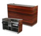 Forbes Industries 72 3/4" Portable Bar w/ Hardwood Exterior & Avonite Countertop - 27"D x 48"H (4869-6)-cityfoodequipment.com