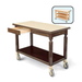 Forbes Industries Room Service Cart w/ Avonite Top - 43 1/2"L x 21"W x 32"H, Wood (5520)-cityfoodequipment.com