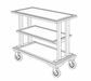 Forbes Industries Room Service Cart w/ (3) Shelves - 37 1/2"L x 18"W x 32 1/2"H, Wood (5534)-cityfoodequipment.com