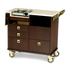 Forbes Industries Mobile Flambe Cart w/ Butane Burner - Avonite Top, Hardwood Veneer Cabinet (5635)-cityfoodequipment.com