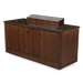 Forbes Industries 3 Section Beverage Cart w/ Avonite Top - Wood Veneer (5751)-cityfoodequipment.com
