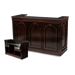 Forbes Industries Mobile Bar w/ (1) Sink & (2) Speed Rails - 60"L x 27"W x 47"H, Wood Veneer w/ Avonite Top (5769-5)-cityfoodequipment.com