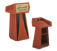 Forbes Industries Floor Podium w/ (2) Shelves - 25 1/2"L x 22"W x 48 1/4"H, Laminate (5899)-cityfoodequipment.com
