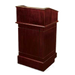 Forbes Industries Floor Podium w/ (2) Shelves - 26"W x 23"D x 47"H, Wood Veneer (5903)-cityfoodequipment.com
