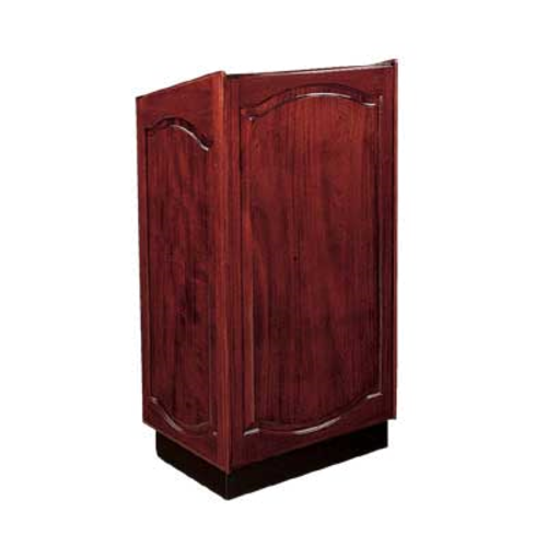 Forbes Industries Floor Podium w/ (2) Shelves - 25-1/2"W x 22"D x 47"H, Wood Cabinet w/ Avonite Top (5911)-cityfoodequipment.com
