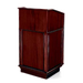 Forbes Industries Floor Podium w/ (2) Shelves - 25-1/2"W x 23-1/2"D x 47"H, Wood Veneer (5913)-cityfoodequipment.com