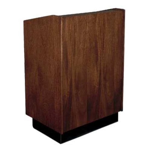 Forbes Industries Floor Podium w/ (2) Shelves - 32"W x 23-1/2" D x 47"H, Wood Veneer (5916)-cityfoodequipment.com