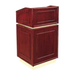 Forbes Industries 2 Piece Podium w/ (2) Open Sections - 26"W x 23 1/2"D x 47"H, Wood Veneer (5918)-cityfoodequipment.com