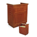 Forbes Industries 41 1/2"W Host Station w/ Avonite Top - 47"H, Wood Veneer (5936)-cityfoodequipment.com