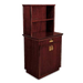 Forbes Industries 22"W Waiter's Station w/ Top Hutch - Wood Veneer, 62"H (5980)-cityfoodequipment.com