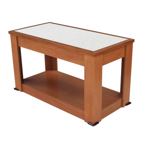 Forbes Industries 96" Mobile Induction Table w/ (1) Center Holding/Warming Unit - Glass Cook Top, 120v (5206-8-H1)-cityfoodequipment.com