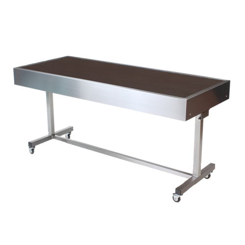 Forbes Industries 60" Mobile Induction Table w/ (2) Left & Right Cooking Units - Glass Cook Top, 120v (5220-5-C2)-cityfoodequipment.com
