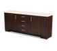 Forbes Industries Waiter's Station w/ (4) Drawers & (2) Shelves - Avonite Top, Wood Cabinet (5987)-cityfoodequipment.com