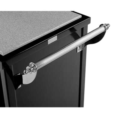 Forbes Industries Reeded Cart Handle - Chrome Plated (6004-PS)-cityfoodequipment.com
