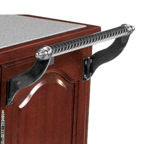Forbes Industries Roped Cart Handle - Chrome Plated (6007-PS)-cityfoodequipment.com