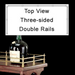 Forbes Industries 3 Sided Double Gallery Rails - Brass (6033)-cityfoodequipment.com