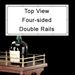 Forbes Industries 4 Sided Double Gallery Rails - Brass (6037)-cityfoodequipment.com