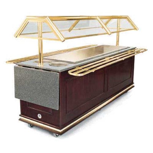 Forbes Industries Tray Slides for 5 ft Buffet Stations - Solid Brass (6315)-cityfoodequipment.com