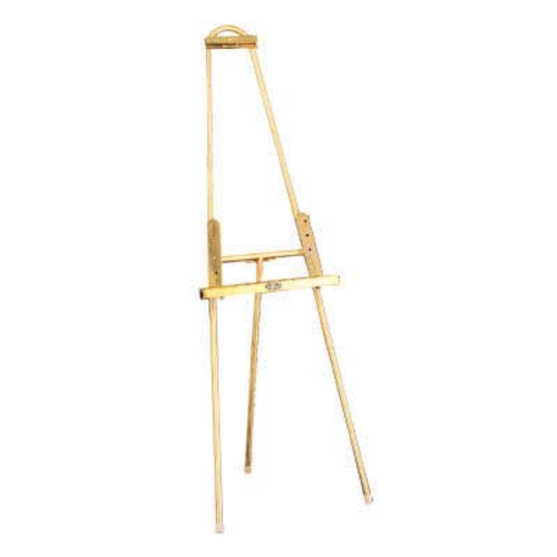 Forbes Industries Floor Easel w/ Adjustable Ledge - 24"W x 20"D x 66 1/2"H, Polished Stainless Steel (6811-PS)-cityfoodequipment.com