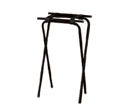 Forbes Industries Tray Stand w/ Black Poly Straps - 19 1/2"L x 15"W x 35 1/2"H, Steel w/ Black Finish (6850-EN)-cityfoodequipment.com