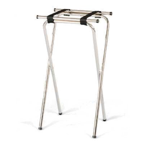 Forbes Industries Tray Stand w/ Black Poly Straps - 19 1/2"L x 15"W x 35 1/2"H, Steel w/ Silver Finish (6850-SH)-cityfoodequipment.com