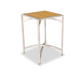 Forbes Industries 24" Square Collapsible Table w/ Laminate Top & Brushed Steel Frame - 48"H (7023L-48)-cityfoodequipment.com