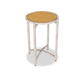 Forbes Industries 24" Round Collapsible Table w/ Laminate Top & Brushed Steel Frame - 42"H (7025L-42)-cityfoodequipment.com