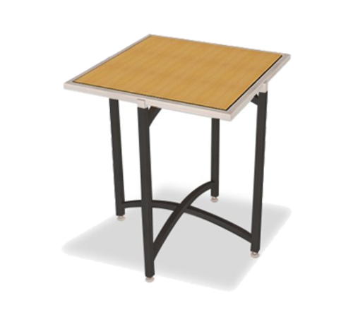 Forbes Industries 30" Square Collapsible Side Table w/ Laminate Top & Black Steel Frame - 42"H (7028L-42)-cityfoodequipment.com