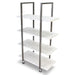 Forbes Industries Mobile Display Tower w/ (4) Laminate Shelves & Steel Frame - 48"L x 24"W x 78"H (6500)-cityfoodequipment.com