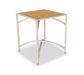 Forbes Industries 30" Square Collapsible Table w/ Laminate Top & Brushed Steel Frame - 42"H (7031L-42)-cityfoodequipment.com