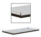 Forbes Industries 2 Sided Single Gallery Rails - Ends, Brushed Stainless Steel (6022)-cityfoodequipment.com