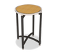 Forbes Industries 24" Round Collapsible Side Table w/ Laminate Top & Black Steel Frame - 24"H (7026L-24)-cityfoodequipment.com