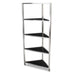 Forbes Industries Corner Mobile Display Tower w/ (4) Shelves & Steel Frame - 36"L x 19 1/2"W x 78 1/2"H (6556)-cityfoodequipment.com