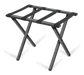 Forbes Industries Steel Luggage Rack w/ Black Poly Straps - 24 1/4"W x 16"D x 21"H, Silver Vein (804-SV)-cityfoodequipment.com