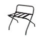 Forbes Industries Luggage Rack w/ Poly Straps & Back Bar - 24"W x 21"D x 24 1/2"H, Sierra Brown Steel Frame (800-SB)-cityfoodequipment.com