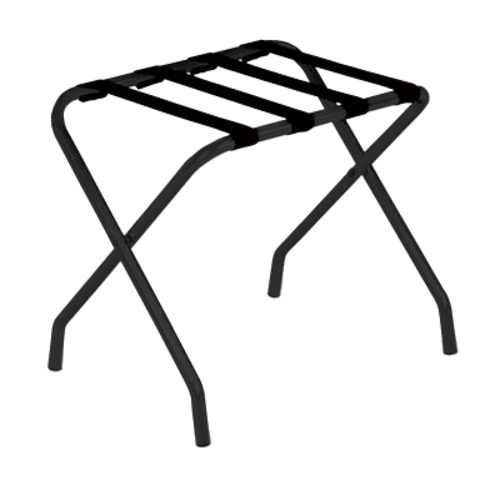 Forbes Industries Luggage Rack w/ Poly Straps - 24"W x 18"D x 20 1/2"H, Beige Steel Frame (801-BE)-cityfoodequipment.com