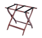 Forbes Industries Steel Luggage Rack w/ Poly Straps - 24"W x 19"D x 22"H, Solid Oak w/ Light Finish (904-LO)-cityfoodequipment.com