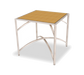 Forbes Industries 36" Square Collapsible Table w/ Laminate Top & Brushed Steel Frame, 30"H (7037L-30)-cityfoodequipment.com