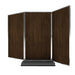 Forbes Industries 3 Panel Mobile Room Divider w/ Wood Veneer Panels & Brushed Steel Frame (7886)-cityfoodequipment.com