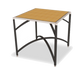 Forbes Industries 36" Square Collapsible Table w/ Corner Mount - Laminate Top & Black Steel Frame, 24"H (7038L-24)-cityfoodequipment.com